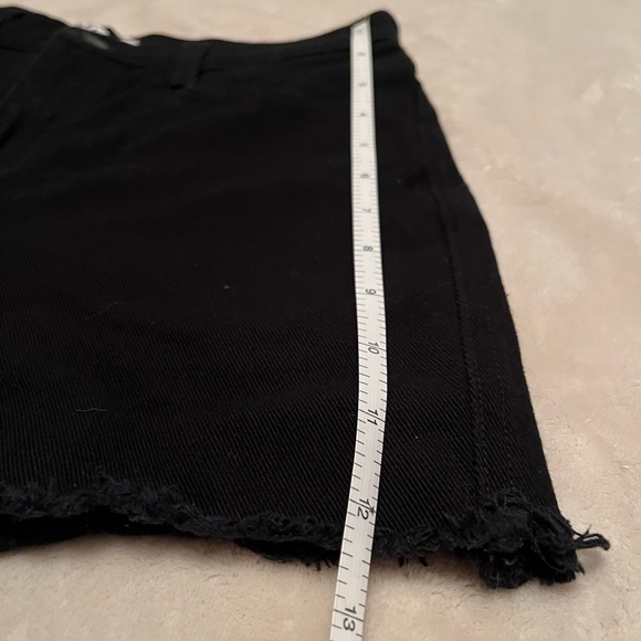 American Apparel - High Waisted Black Jean Shorts - Picture 2 of 8